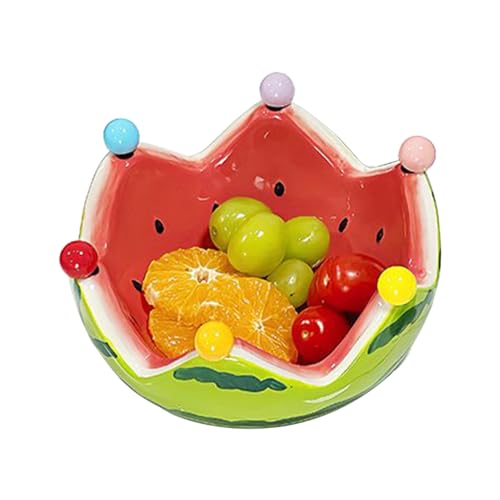 Yianyal Wassermelone Obstschale | Keramik Obstschale Mit 6 Edelstahl Gabeln - Küchenutensilien Für Hochzeit Café Party Lounge Ferienhaus Restaurant Bar Yianyal Wassermelone Obstschale | Keramik Obstschale Mit 6 Edelstahl Gabeln - Küchenutensilien Für Hochzeit Café Party Lounge Ferienhaus Restaurant Bar von Yianyal