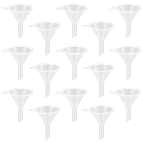 22 Stück Mini Kunststoff, Küchentrichter Plastik, Labortrichter, Parfümtrichter Marmelade, Trichter Set für Öl, Proben von Yibaijia