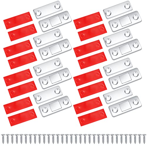 8 Stück Magnetschnäpper, Magnete Schranktüren Selbstklebend Stark, Türmagnete, Magnetverschluss, für Möbeltüren Kabinett Balkontür Schiebetür Magnetschloss Türschließe von Yibaijia