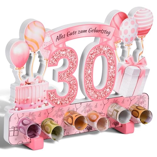 Yibat Geschenk 30 Geburtstag Frauen Geldgeschenke Verpackung, Deko 30 Geburtstag Frau Roségold Deko, Geldgeschenke Alles Gute zum 30. Geburtstag, 30 Geburtstag Deko,Geschenke zum 30 Geburtstag Frau von Yibat