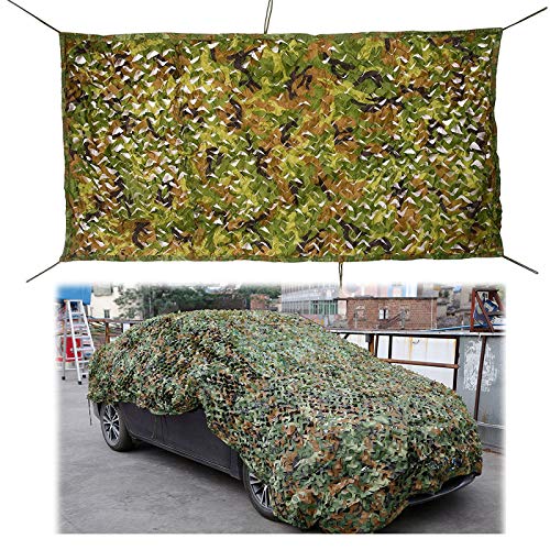 Yibcn Tarnnetz Bundeswehr - Camouflage Netz- Tarnung Net 1x2M,1.5x4M,2x3M,2X5M,2X6M,3X3M,4X5M,6X6M Sonnenschutz - Sichtschutz von Yibcn