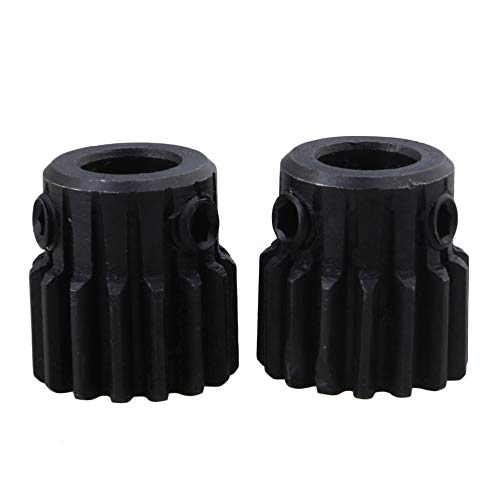 Yibuy 2 x 8 mm Lochdurchmesser Motor Metall Zahnrad Top Schrauben 15T Nummer Modul 1 von Yibuy