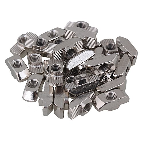 Yibuy 30 Stück 40 Serie Europäische M6 Drop-In T-Nut Nut Aluminium Profil Kohlenstoffstahl von Yibuy