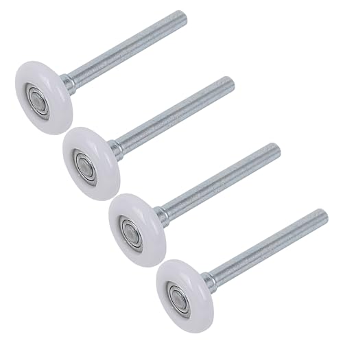 Yibuy 4 x beige versiegelte kugelgelagerte Nylon-Garagenrollen mit 115-mm-Vorbau von Yibuy