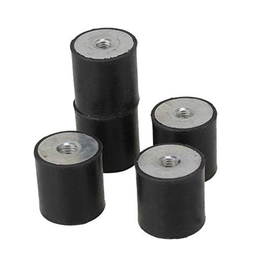 Yibuy 5 Stück DE M8 30 x 30 Innengewinde flacher Boden Gummi-Isolator Ersatz Silentblock von Yibuy