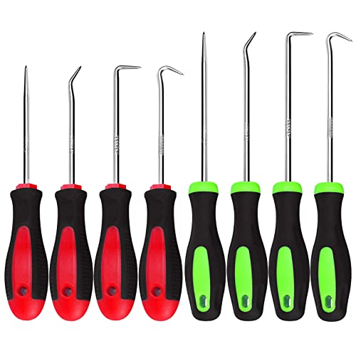 8 Stück Hochbelastbar Universal Nadel Haken Schaber Set Hakenset Dichtung Demontage, O-Ring Dichtung Demontage Werkzeug, Oil Seal Haken Pick-Set für Auto 8 Stück Hochbelastbar Universal Nadel Haken Schaber Set Hakenset Dichtung Demontage, O-Ring Dichtung Demontage Werkzeug, Oil Seal Haken Pick-Set für Auto von Yicaam