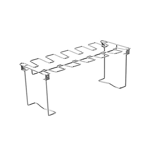 Yicare BBQ Grillrost BBQ Hähnchenbein Flügel Grill Rack BBQ Hähnchen Drumsticks Griller Halter Edelstahl Hähnchenschenkel Kochregal Zubehör von Yicare