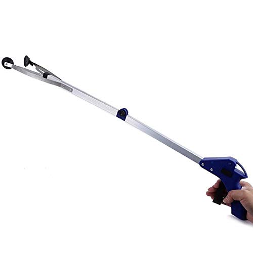 Yicare Greifhilfe, zusammenklappbar, leichtes Aluminium, Greifhilfe mit rotierendem Gummigriff, langer Armverlängerung für ältere Menschen, Abfallsammler, Garten, Blau Yicare Greifhilfe, zusammenklappbar, leichtes Aluminium, Greifhilfe mit rotierendem Gummigriff, langer Armverlängerung für ältere Menschen, Abfallsammler, Garten, Blau von Yicare