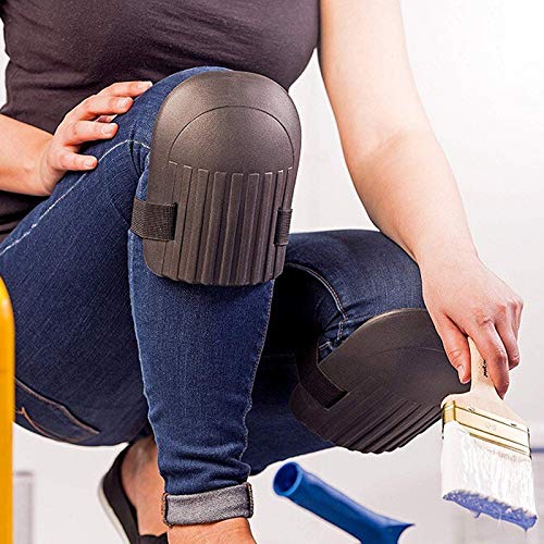 Yicare Knieschützer Knieschoner Kniepolster für Gartenarbeit mit wasserdichtem Eva Schaum Kissen Weicher Inner Liner Verstellbare Träger Rutschfest Kniescheiben Heimwerken Arbeiten von Yicare
