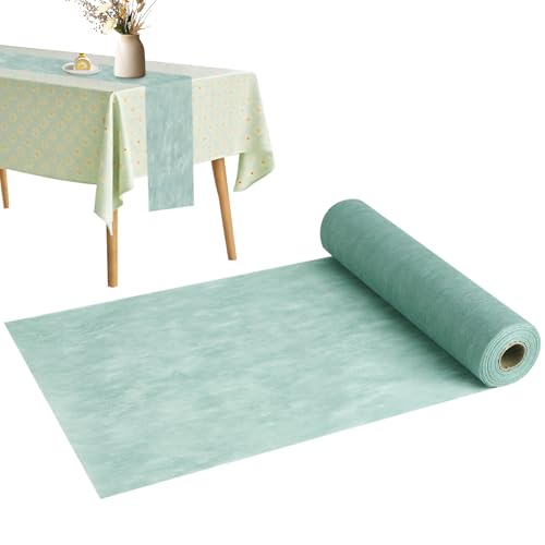 Vlies Tischläufer Eukalyptus Grün, 30 cm x 25 m Dekoratives Tischband, Tischläufer Papier Rolle, Table Runner für Geburtstage, Hochzeiten, Taufen Kommunion Und Andere Feierlichkeiten Vlies Tischläufer Eukalyptus Grün, 30 cm x 25 m Dekoratives Tischband, Tischläufer Papier Rolle, Table Runner für Geburtstage, Hochzeiten, Taufen Kommunion Und Andere Feierlichkeiten von Yicenmy