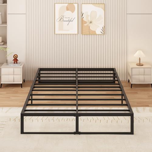 Yicensen Metallbett 150x190 cm mit Lattenrost Metall 36cm Höhe Bettrahmen Doppelbett Stabiles Leichte Montage, Schwarz Yicensen Metallbett 150x190 cm mit Lattenrost Metall 36cm Höhe Bettrahmen Doppelbett Stabiles Leichte Montage, Schwarz von Yicensen
