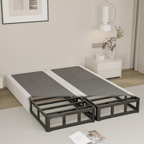 Yicensen Split King Boxspring 17.8 cm Heavy Duty Metall Boxspring King Size mit Stoffbezug Geräuschfrei Schnelle Montage Yicensen Split King Boxspring 17.8 cm Heavy Duty Metall Boxspring King Size mit Stoffbezug Geräuschfrei Schnelle Montage von Yicensen