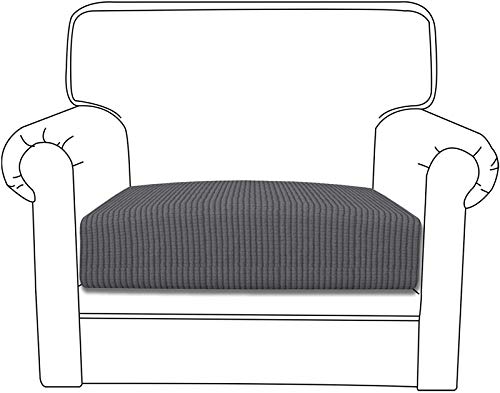 Yidaxing Sofa Sitzkissenbezug High Stretch Sitzkissenschutz Elastischer Kissenbezüge Husse Überzug Bezug für Sofa Sitzkissen (1 Sitzer, Dunkelgrau) von Yidaxing