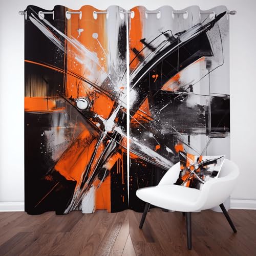 Yidbhsse Abstrakt Graffiti Verdunkelungsvorhang Ösen, Fashion Vorhang Blickdicht Schlafzimmer 2er Set, Modern Kunst Thermovorhang Kälteschutz, Blackout Curtain Wohnzimmer 175x140cm Yidbhsse Abstrakt Graffiti Verdunkelungsvorhang Ösen, Fashion Vorhang Blickdicht Schlafzimmer 2er Set, Modern Kunst Thermovorhang Kälteschutz, Blackout Curtain Wohnzimmer 175x140cm von Yidbhsse