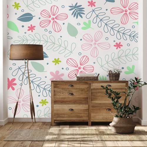 Yidbhsse Drucken Blatt Tapeten Schlafzimmer, Blume Fashion Vliestapete Wohnzimmer, Modern Kunst Fototapete Wasserfest, Motivtapeten 3d, Wandtapete Wanddekoration Kinderzimmer 400 x 280 cm Yidbhsse Drucken Blatt Tapeten Schlafzimmer, Blume Fashion Vliestapete Wohnzimmer, Modern Kunst Fototapete Wasserfest, Motivtapeten 3d, Wandtapete Wanddekoration Kinderzimmer 400 x 280 cm von Yidbhsse