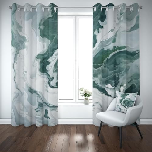 Yidbhsse Fluid Art Verdunkelungsvorhang Ösen, Marmor Fashion Vorhang Blickdicht Schlafzimmer 2er Set, Modern Einfache Thermovorhang Kälteschutz, Blackout Curtain Wohnzimmer 175x140cm Yidbhsse Fluid Art Verdunkelungsvorhang Ösen, Marmor Fashion Vorhang Blickdicht Schlafzimmer 2er Set, Modern Einfache Thermovorhang Kälteschutz, Blackout Curtain Wohnzimmer 175x140cm von Yidbhsse
