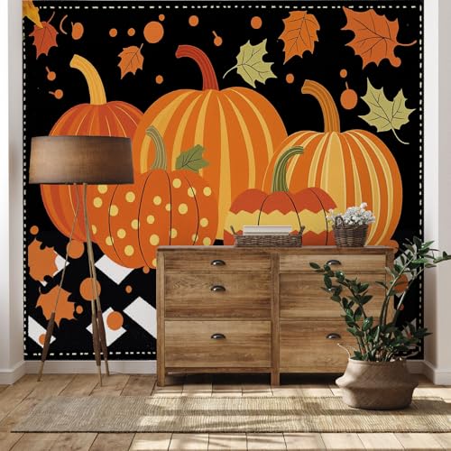 Yidbhsse Kürbis Botanisch Tapete 368x254 cm, Ahornblatt Halloween Vliestapete Wasserfest, Herbst Pflanzen Fototapete 3d, Wandtapete Wohnzimmer, Abwaschbare Wallpaper Motivtapeten Schlafzimmer Yidbhsse Kürbis Botanisch Tapete 368x254 cm, Ahornblatt Halloween Vliestapete Wasserfest, Herbst Pflanzen Fototapete 3d, Wandtapete Wohnzimmer, Abwaschbare Wallpaper Motivtapeten Schlafzimmer von Yidbhsse