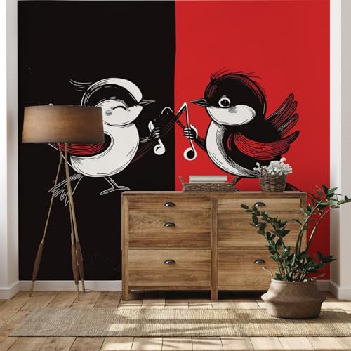 Yidbhsse Niedlich Vogel Tapeten Schlafzimmer, Cartoon Tier Vliestapete Wohnzimmer, Musik Notiz Fototapete Wasserfest, Motivtapeten 3d, Wandtapete Wanddekoration Kinderzimmer 400 x 280 cm Yidbhsse Niedlich Vogel Tapeten Schlafzimmer, Cartoon Tier Vliestapete Wohnzimmer, Musik Notiz Fototapete Wasserfest, Motivtapeten 3d, Wandtapete Wanddekoration Kinderzimmer 400 x 280 cm von Yidbhsse