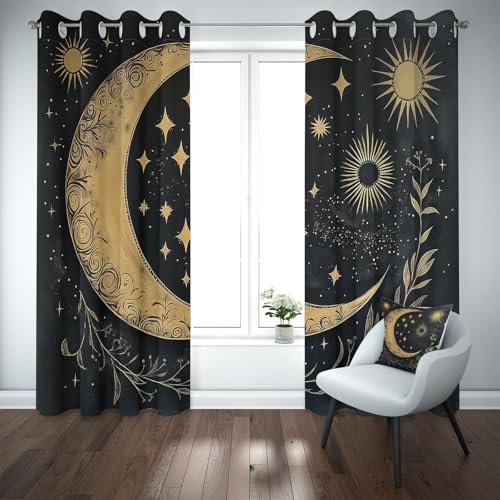 Yidbhsse Stern Astronomische Thermovorhang Hitzeschutz Blickdicht Vorhang 175x70cm, Mond Sonne Verdunkelungsvorhang Gardinen Mit Ösen 2er Set, Himmelskörper Blackout Curtain Wohnzimmer Yidbhsse Stern Astronomische Thermovorhang Hitzeschutz Blickdicht Vorhang 175x70cm, Mond Sonne Verdunkelungsvorhang Gardinen Mit Ösen 2er Set, Himmelskörper Blackout Curtain Wohnzimmer von Yidbhsse