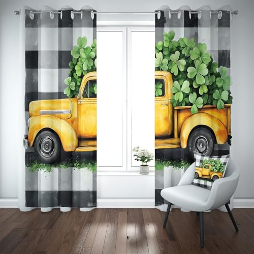 Yidbhsse Vierblättriges Kleeblatt Thermovorhang Kälteschutz, Blackout Curtain Wohnzimmer 183x117cm Auto LKW Verdunkelungsvorhang Ösen, Automuster Plaid Vorhang Blickdicht Schlafzimmer 2er Set Yidbhsse Vierblättriges Kleeblatt Thermovorhang Kälteschutz, Blackout Curtain Wohnzimmer 183x117cm Auto LKW Verdunkelungsvorhang Ösen, Automuster Plaid Vorhang Blickdicht Schlafzimmer 2er Set von Yidbhsse