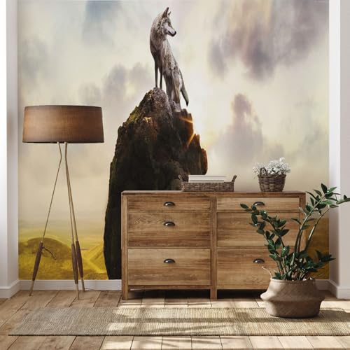 Yidbhsse Wildtiere Tapeten 3d, Wolf Tier Foto Tapete Kinderzimmer, Felsen Fashion Vliestapete 300 x 210 cm, Wandtapete Schlafzimmer, Motivtapeten Wand Dekoration, Wallpaper Wohnzimmer Yidbhsse Wildtiere Tapeten 3d, Wolf Tier Foto Tapete Kinderzimmer, Felsen Fashion Vliestapete 300 x 210 cm, Wandtapete Schlafzimmer, Motivtapeten Wand Dekoration, Wallpaper Wohnzimmer von Yidbhsse
