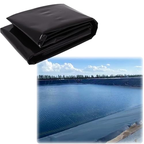 Yidelchon 0.12mm Stärke HDPE Gummi Teichfolie Schutzunterlage Flexible Vorgeschnittene Teichfolien Teichmembran Folie Für Kleine Teiche Koi Teiche Wassergärten Brunnen(Size:1mx3m) von Yidelchon
