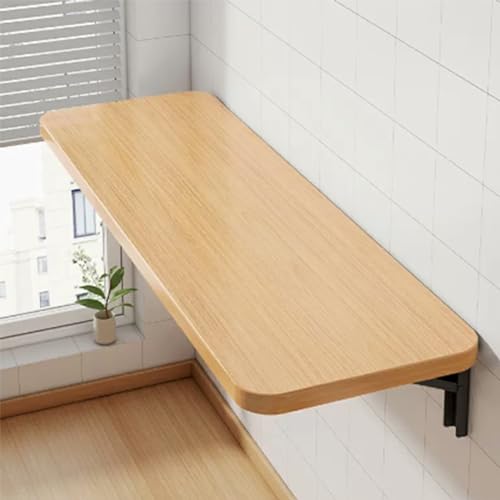 An der Wand montierter Klapptisch, an der Wand montierter Klapp-Esstisch, Schiefer-Tischplatte an der Wand montierter Klapptisch, langer schmaler Tisch, geeignet für Milchteeladen-Stehtisch, Küchen-Es von Yidlkecqey