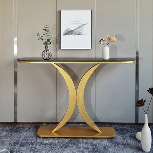 Leichter Luxus-Verandaschrank, Home View-Plattform, moderner minimalistischer Flurschrank, italienischer Steinplatten-Verandatisch, moderner Konsolen-Akzenttisch(C,120x30x80cm/47.2X13.8X31.5in) von Yidlkecqey