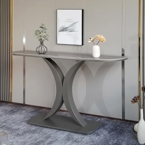 Leichter Luxus-Verandaschrank, Home View-Plattform, moderner minimalistischer Flurschrank, italienischer Steinplatten-Verandatisch, moderner Konsolen-Akzenttisch(E,100x30x80cm/39.4X13.8X31.5in) von Yidlkecqey