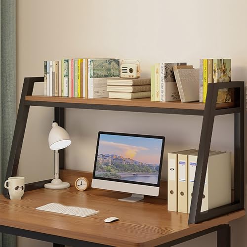 Yidlkecqey Arbeitsplattenregal, Mehrzweck-Bücherregal-Lagerregal, Lagerregal für den Schreibtisch(Black,55x32x65cm/21.6x12.6x25.6in) von Yidlkecqey