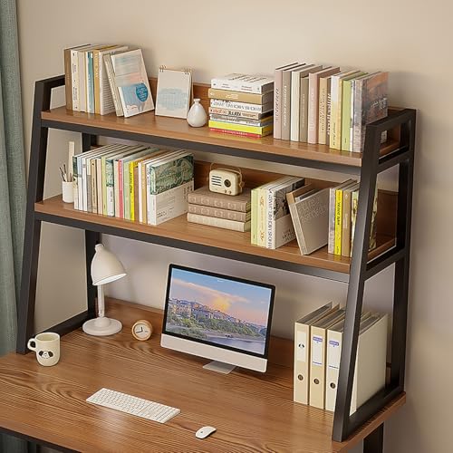 Yidlkecqey Arbeitsplattenregal, Mehrzweck-Bücherregal-Lagerregal, Lagerregal für den Schreibtisch(Black,75x32x90cm/29.5x12.6x35.4in) von Yidlkecqey