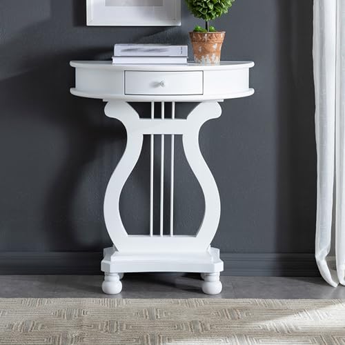 Yidlkecqey Gegen den Wandschrank Dekoratives nordisches Kirschholz,Holz Eingangsbereich Flur Veranda Schrank,Moderner Eingangsbereich Wohnzimmer Langer Tisch(White) von Yidlkecqey