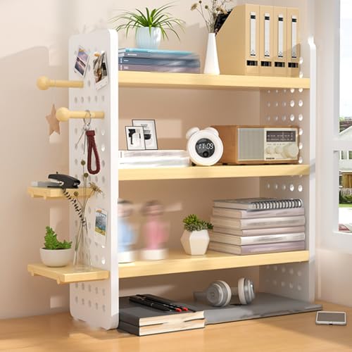 Yidlkecqey Schreibtischaufsteller für Studentenwohnheim, Holzregal für den Schreibtisch, Mehrzweck-Bücherregal, Schreibtisch-Bücherregal für Studentenwohnheim(Light Walnut,50x20x75cm/19.7x7.9x29.5in) Yidlkecqey Schreibtischaufsteller für Studentenwohnheim, Holzregal für den Schreibtisch, Mehrzweck-Bücherregal, Schreibtisch-Bücherregal für Studentenwohnheim(Light Walnut,50x20x75cm/19.7x7.9x29.5in) von Yidlkecqey