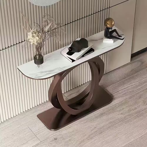 Yidlkecqey Verandaschrank, Schmiedeeisenrahmen, Foyer-Eingangsplattform, Verandatisch, Wand-Kunst-Streifentisch für den Eingang, Eingangsfoyer-Korridor-Verandaschrank(I,150x30x80cm/59x11.8x31.5in) von Yidlkecqey