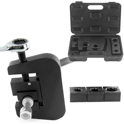 Hydraulik Klimaschlauch Crimper-Set Mit 4 Pressbacken Manuell Klimaschlauch Armaturen Crimper Crimpen Automobil Klimaanlage Reparatur-WerkzeugsatzBlack,1 von Yidubid
