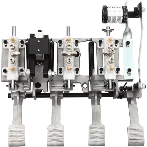 Yidubid Reifenmontiermaschine Autoluftventil, 4 Pedal Autoreifenmontiermaschine Fußpedalventil Alurahmen Fußsteuerung Reifenmontierventil Silver,1 von Yidubid