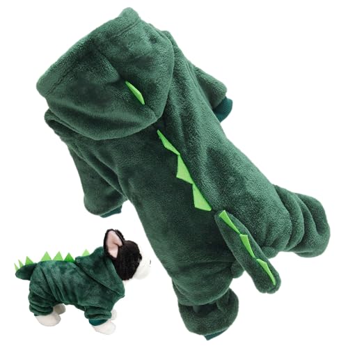 Yidueace Dino-Hunde-Kapuzenpullover - Hund Haustier Dinosaurier Cosplay Hoodies | Weicher, atmungsaktiver Dinosaurier-Cosplay-Kapuzenmantel für mittelgroße und kleine Welpen Yidueace Dino-Hunde-Kapuzenpullover - Hund Haustier Dinosaurier Cosplay Hoodies | Weicher, atmungsaktiver Dinosaurier-Cosplay-Kapuzenmantel für mittelgroße und kleine Welpen von Yidueace