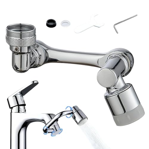 Yidueace Drehbarer Wasserhahnverlängerung - Waschbecken Wasserhahn Luftsprudler Verlängerung - Ersatzteil Mit 2 Sprühfunktionen Für Küche Bad Kinder Gesichtswaschen Zuhause Schule Yidueace Drehbarer Wasserhahnverlängerung - Waschbecken Wasserhahn Luftsprudler Verlängerung - Ersatzteil Mit 2 Sprühfunktionen Für Küche Bad Kinder Gesichtswaschen Zuhause Schule von Yidueace