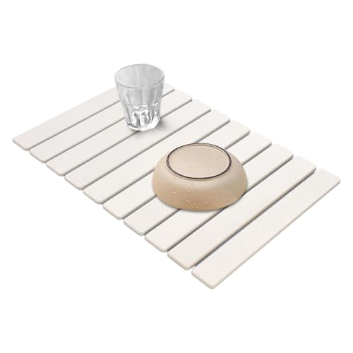 Yidueace Geschirrtrocknungsmatte | Ablaufmatte Für Geschirr An Der Küchenspüle,Rutschfeste Abtropfschale Für Wohnmobil Gewerbliche Verwendung Café Restaurant von Yidueace