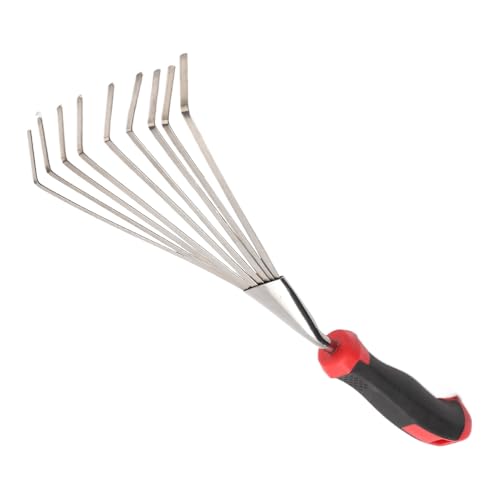 Yidueace Handgrubber - Gartenrechen Handgrubber Werkzeug | Metall Kurzes Gartengerät Unkrautjäter Starker Bodenfräser Für Hinterhof Blumenbeete Yidueace Handgrubber - Gartenrechen Handgrubber Werkzeug | Metall Kurzes Gartengerät Unkrautjäter Starker Bodenfräser Für Hinterhof Blumenbeete von Yidueace