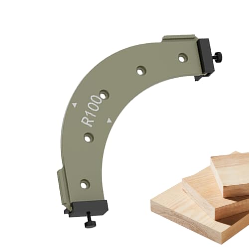 Yidueace Holzbearbeitung rundes Eckradius -Vorlagen, Innenseite der Außenecke Großer Lichtbogenform | Präzise Eckrouter -Vorlagen | Effizientes Routing interner und externes Trimmwerkzeug für von Yidueace