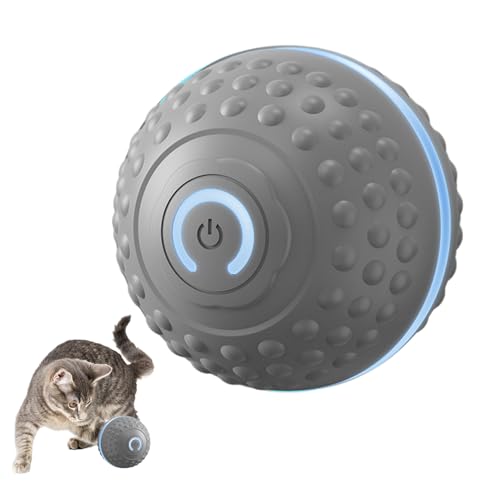 Yidueace Katzen Spielzeug Automatisch Beweglicher Ball | Intelligenter Hüpfball Mit LED-Leuchte - Automatisches Zahnpflege Trainingsspielzeug Für Alle Größen Katzen Yidueace Katzen Spielzeug Automatisch Beweglicher Ball | Intelligenter Hüpfball Mit LED-Leuchte - Automatisches Zahnpflege Trainingsspielzeug Für Alle Größen Katzen von Yidueace