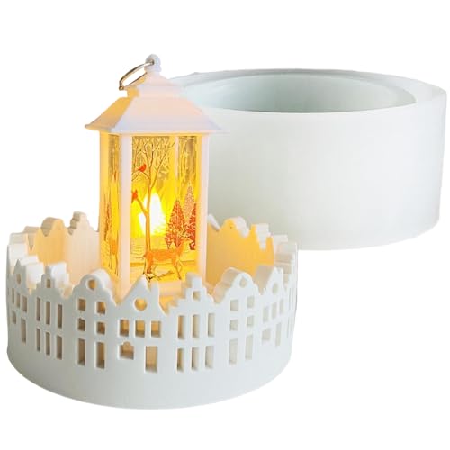 Yidueace Kerzenständer Silikonform,Hohle Silikonform Gehäuse | Antihaft Handwerk Werkzeug Für Wohnaccessoire Kerze Seife Kuchen Deko Heimdekoration - Haus Seife Handwerk Küche Zuhause von Yidueace