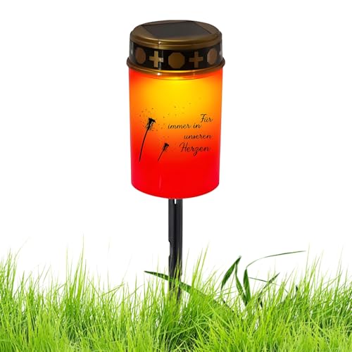 Yidueace LED Grablichter | Ritual Kerzenlampe,LED Grablichter Mit Ständer Gedenkdekoration Für Garten Friedhofsweg Hinterhof Zuhause von Yidueace