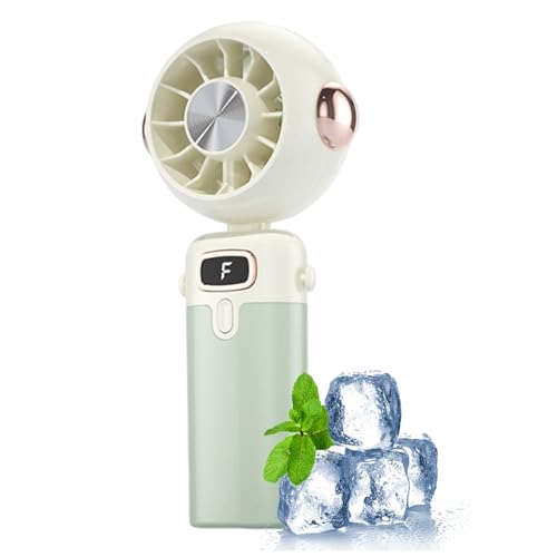 Yidueace Mini Ventilator | Klappbarer Tragbarer Mini Ventilator Mit Akku - Klappbares Design Leise Kühlung Für Reisen Outdoor Sommer Auto Camping Schreibtisch von Yidueace