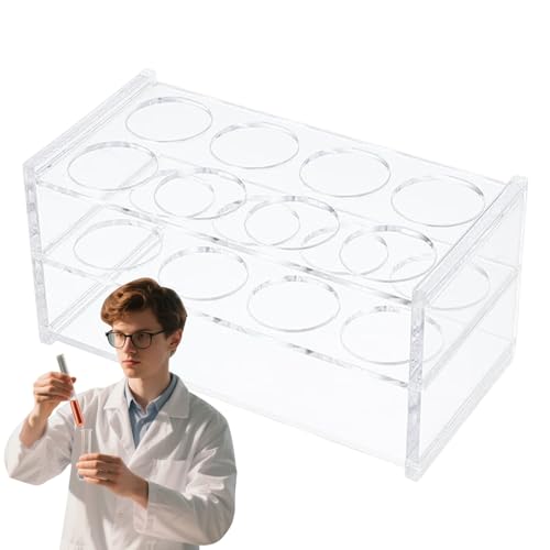 Yidueace Reagenzglas Halter Gestell - Labor Gestell,Acryl Aufbewahrungsbox Für Labor Unterricht Wissenschaft Bildung Organisation von Yidueace