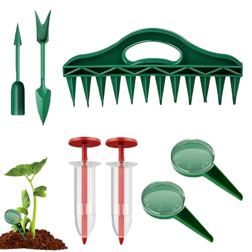 Yidueace Sähelfer Streuer | Tragbarer Gartenhelfer Zum Säen & Verteilen - Kompakter Handstreuer für Blumen Beet Terrasse & Gartenbereich von Yidueace