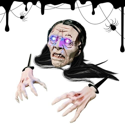 Yidueace Skelett Gartenpfahl,Außendeko Mit Aufsteigendem Boden-Skelett - Licht Requisiten Spukdekoration Für Gartenparty Außenbereich Rasen Terrasse Gruselhaus Yidueace Skelett Gartenpfahl,Außendeko Mit Aufsteigendem Boden-Skelett - Licht Requisiten Spukdekoration Für Gartenparty Außenbereich Rasen Terrasse Gruselhaus von Yidueace