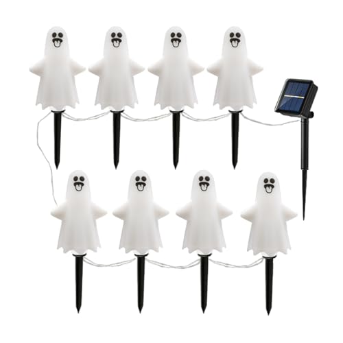 Yidueace Solar Halloween - Solar Außenbereich - Solare Deko wasserdichte Laterne Für Gruselhaus Einfahrt Gehweg von Yidueace