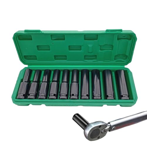 Yidueace Steckschlüssel-Set,Kopf Pneumatik Antreiber Kit | Vielseitiges Werkzeug Set Für Hauswartung Elektroarbeiten Garage Werkstatt Yidueace Steckschlüssel-Set,Kopf Pneumatik Antreiber Kit | Vielseitiges Werkzeug Set Für Hauswartung Elektroarbeiten Garage Werkstatt von Yidueace